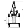 Nodular cast iron Gate valve, non-rising spindle | KP-506